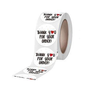 500 Thank You Stickers